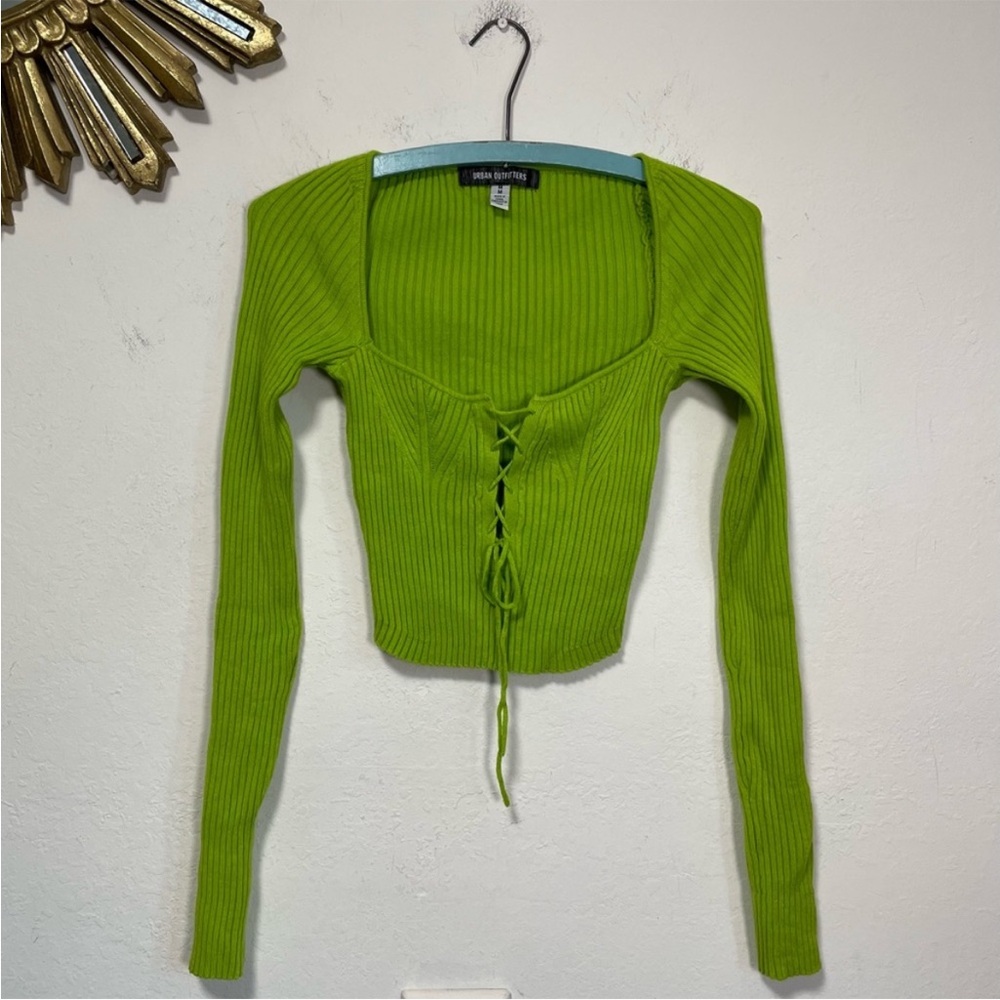 Urban Outfitters Green Crop Long Sleeve - Picture 5 of 5